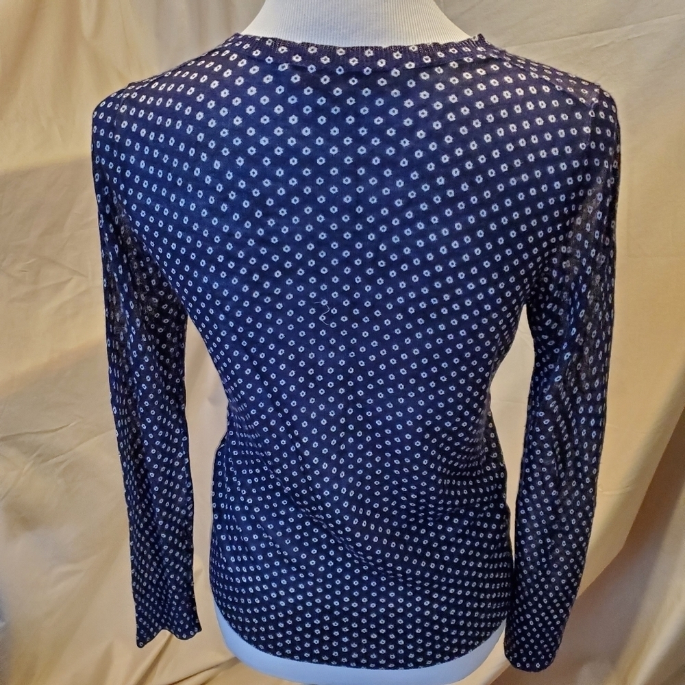 Loft Button Up Polka Dot Cardigan SZ SP - Picture 4 of 9